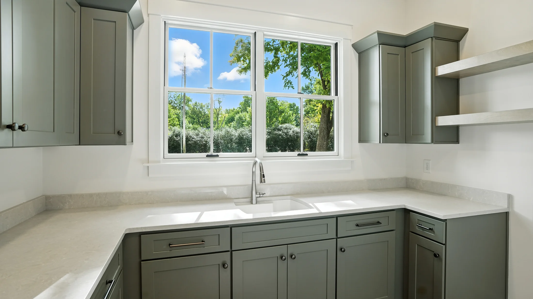Craftsman Green Kitchen